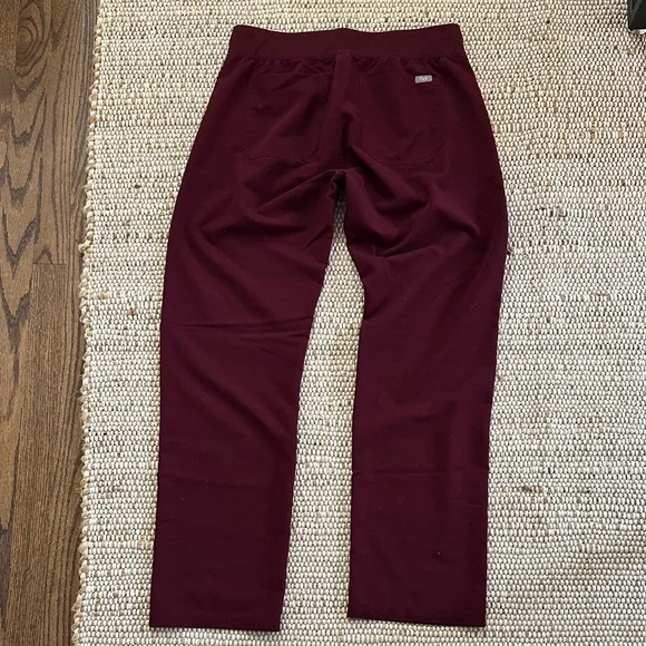Figs Women's Burgundy Straight Leg Pants - Picture 6 of 6